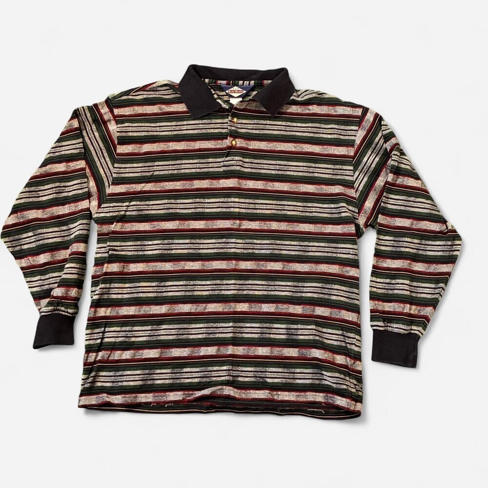 Vintage Ruff Hewn Long Sleeve Rugby Shirt